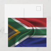 Zuid-Afrikaanse vlag Briefkaart (Voorkant / Achterkant)