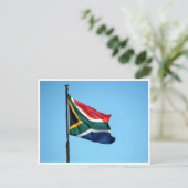 Zuid-Afrikaanse vlag Briefkaart (Staand voorkant)