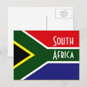 Zuid-Afrikaanse vlag Briefkaart (Voorkant / Achterkant)