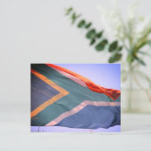 zuid - afrikaanse vlag briefkaart (Staand voorkant)