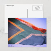 zuid - afrikaanse vlag briefkaart (Voorkant / Achterkant)