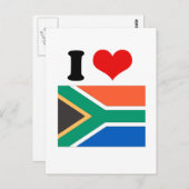 Zuid-Afrikaanse vlag Briefkaart (Voorkant / Achterkant)