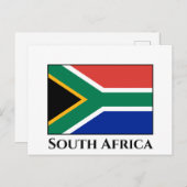 Zuid-Afrikaanse vlag Briefkaart (Voorkant / Achterkant)
