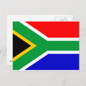 Zuid-Afrikaanse vlag Briefkaart (Voorkant / Achterkant)