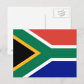 Zuid-Afrikaanse vlag Briefkaart (Voorkant / Achterkant)