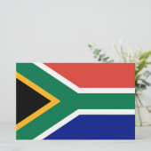 Zuid-Afrikaanse vlag Briefpapier (Staand voorkant)