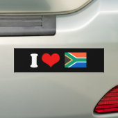 Zuid-Afrikaanse vlag Bumpersticker (Op auto)
