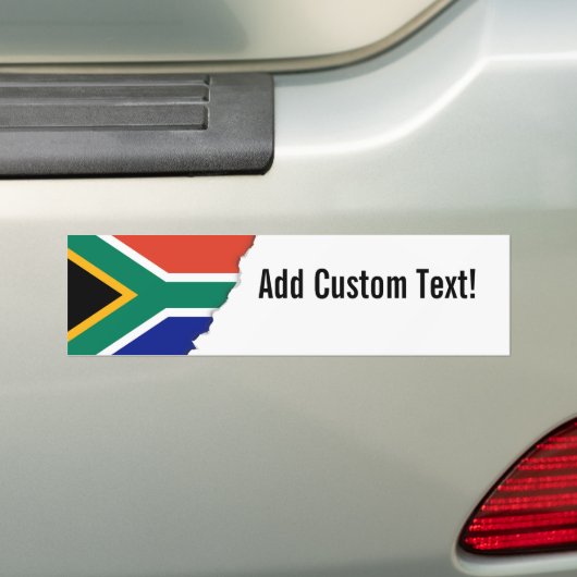 Zuid-Afrikaanse vlag Bumpersticker (Op auto)