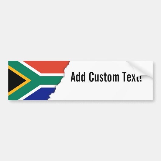 Zuid-Afrikaanse vlag Bumpersticker (Voorkant)