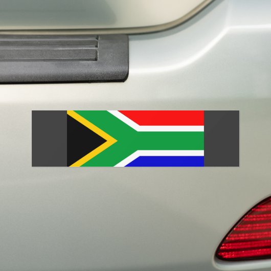 Zuid-Afrikaanse vlag Bumpersticker (Op auto)
