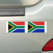 Zuid-Afrikaanse vlag Bumpersticker (Op auto)
