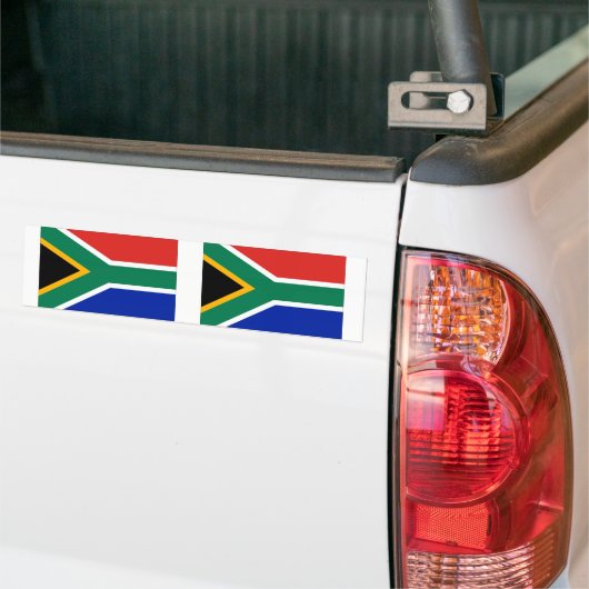 Zuid-Afrikaanse vlag Bumpersticker (Op Truck)