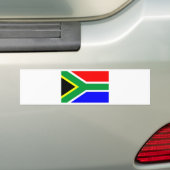 Zuid-Afrikaanse vlag Bumpersticker (Op auto)