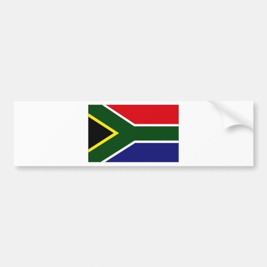 Zuid-Afrikaanse vlag Bumpersticker (Voorkant)