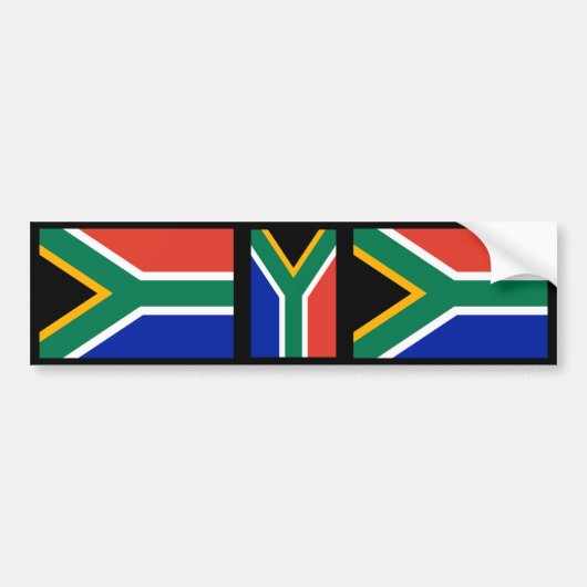 Zuid-Afrikaanse vlag Bumpersticker (Voorkant)