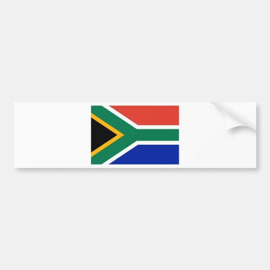 Zuid-Afrikaanse vlag Bumpersticker (Voorkant)