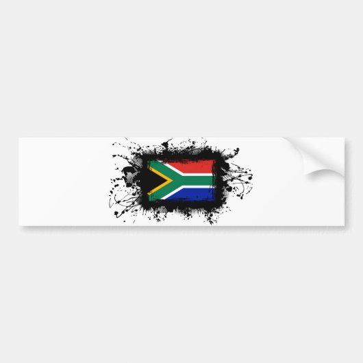 Zuid-Afrikaanse vlag Bumpersticker (Voorkant)