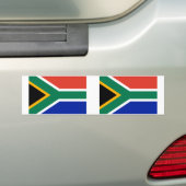 Zuid-Afrikaanse vlag Bumpersticker (Op auto)