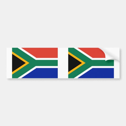 Zuid-Afrikaanse vlag Bumpersticker (Voorkant)