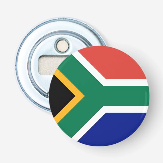 Zuid-Afrikaanse vlag Button Flesopener (Voorkant)