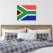 Zuid-Afrikaanse vlag Canvas Afdruk (Insitu (Slaapkamer))