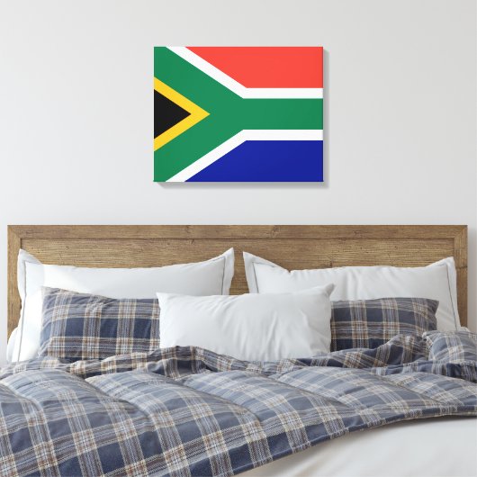 Zuid-Afrikaanse vlag Canvas Afdruk (Insitu (Slaapkamer))
