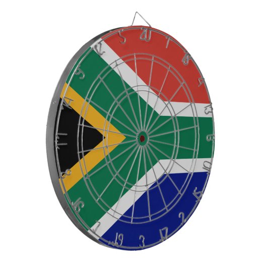 Zuid-Afrikaanse vlag Dartbord (Voorkant Links)