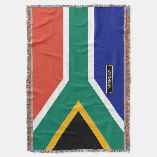 Zuid-Afrikaanse vlag Deken (Voorkant Verticaal)