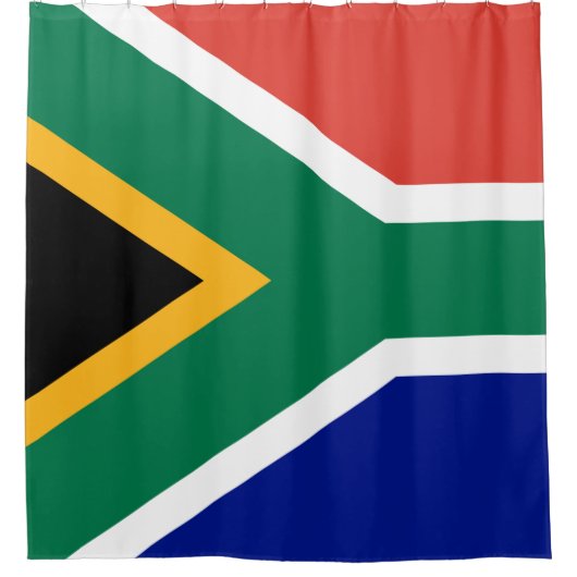 Zuid-Afrikaanse vlag Douchegordijn (Voorkant)