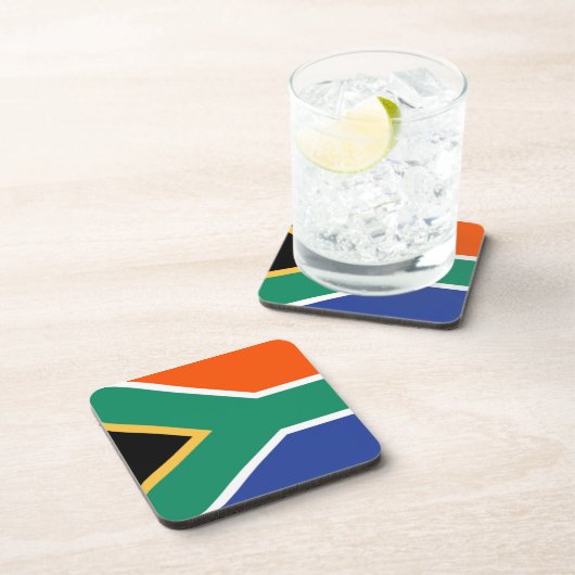 Zuid-Afrikaanse vlag Drankjes Onderzetter (Rechterzijde)