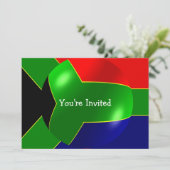 Zuid-Afrikaanse vlag Elke keer Kaart (Staand voorkant)