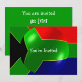 Zuid-Afrikaanse vlag Elke keer Kaart (Voorkant / Achterkant)