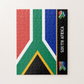 Zuid-Afrikaanse vlag en afrikaans land /Zuid-Afrik Legpuzzel (Verticaal)
