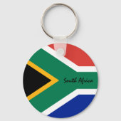 Zuid-Afrikaanse vlag en Zuid-Afrika patriotten/spo Sleutelhanger (Voorkant)