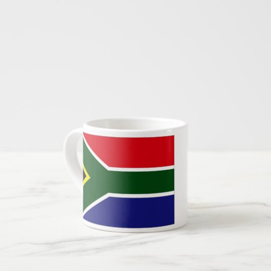 Zuid-Afrikaanse vlag Espresso Kop (Links)