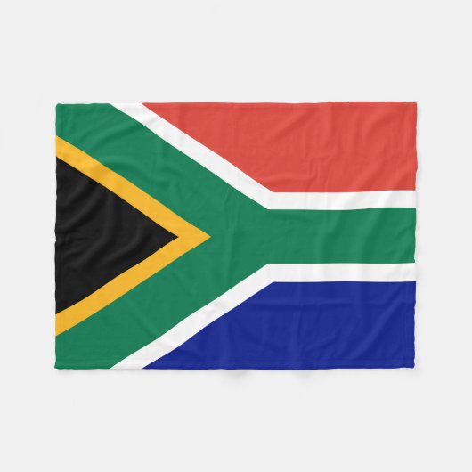 Zuid-Afrikaanse vlag Fleece Deken (Voorkant (Horizontaal))