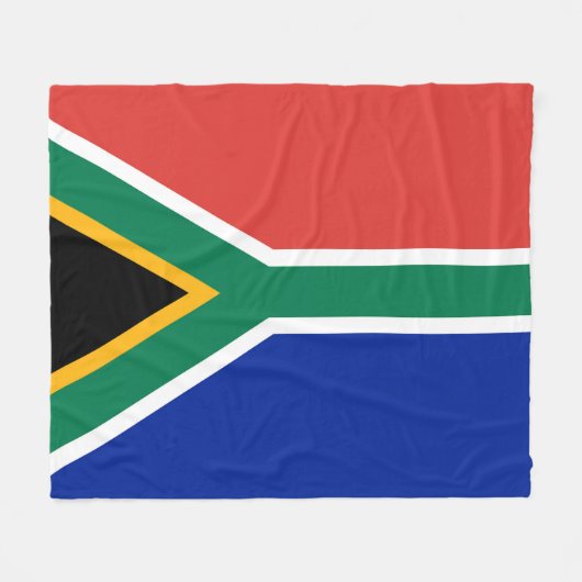 Zuid-Afrikaanse vlag Fleece Deken (Voorkant (Horizontaal))