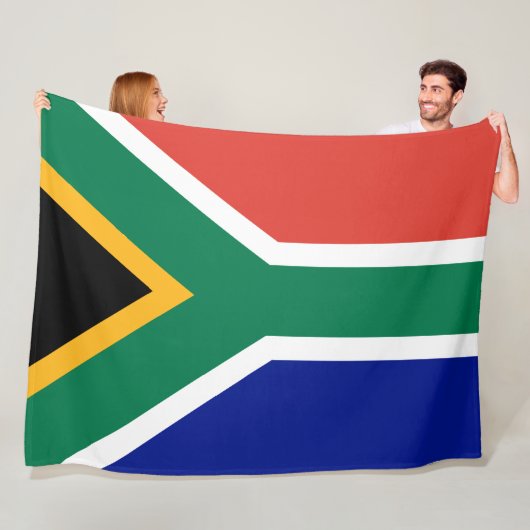 Zuid-Afrikaanse vlag Fleece Deken (In situ)