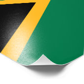Zuid-Afrikaanse vlag Foto Afdruk (Hoek)