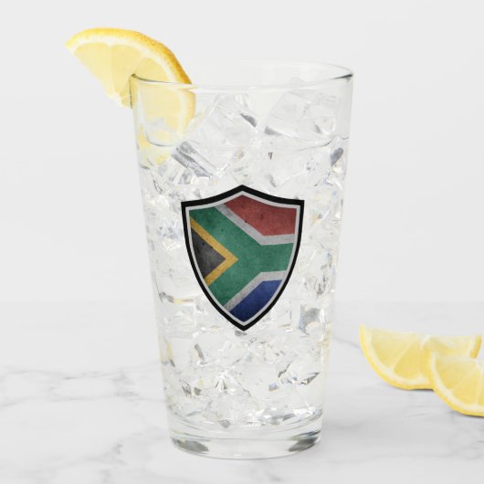 Zuid-Afrikaanse vlag Glas (Voorkant ijs)