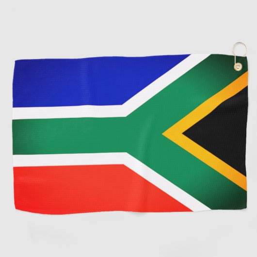 Zuid-Afrikaanse Vlag Golfhanddoek (Horizontaal)