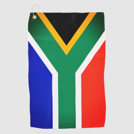 Zuid-Afrikaanse Vlag Golfhanddoek (Voorkant)