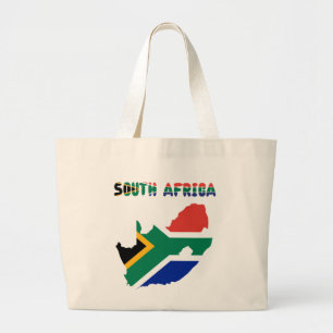 Zuid-Afrikaanse vlag Grote Tote Bag