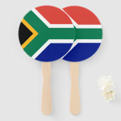 Zuid-Afrikaanse vlag Handwaaier (Voorkant en achterkant)