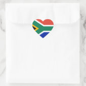 zuid - afrikaanse vlag hart sticker (Tas)
