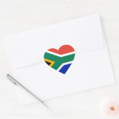zuid - afrikaanse vlag hart sticker (Envelop)