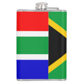 Zuid-Afrikaanse vlag Heupfles (Achterkant)