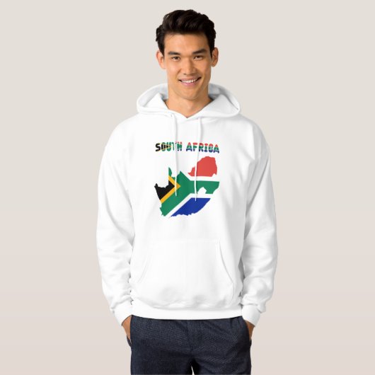 Zuid-Afrikaanse vlag Hoodie (Voorkant volledig)