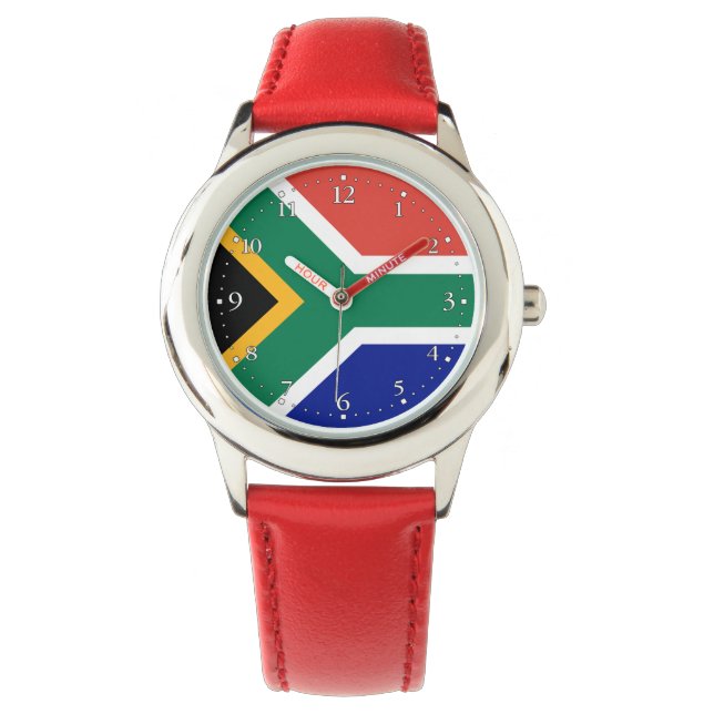 Zuid-Afrikaanse vlag Horloge (Voorkant)