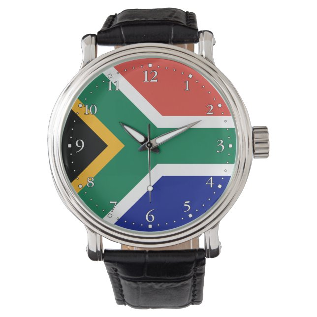 Zuid-Afrikaanse vlag Horloge (Voorkant)
